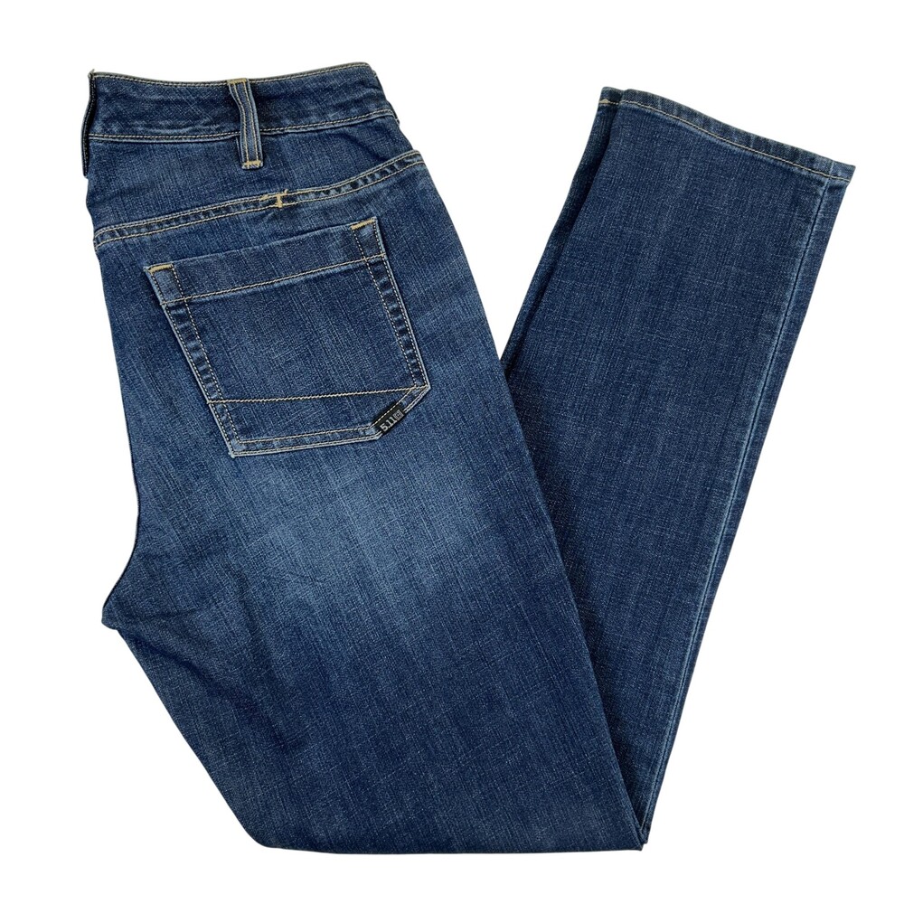5.11 Tactical Jeans Womens 10 Medium Wash Mid Rise Straight Denim Blue